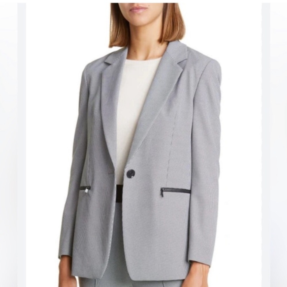 Hugo Boss houndstooth blazer.